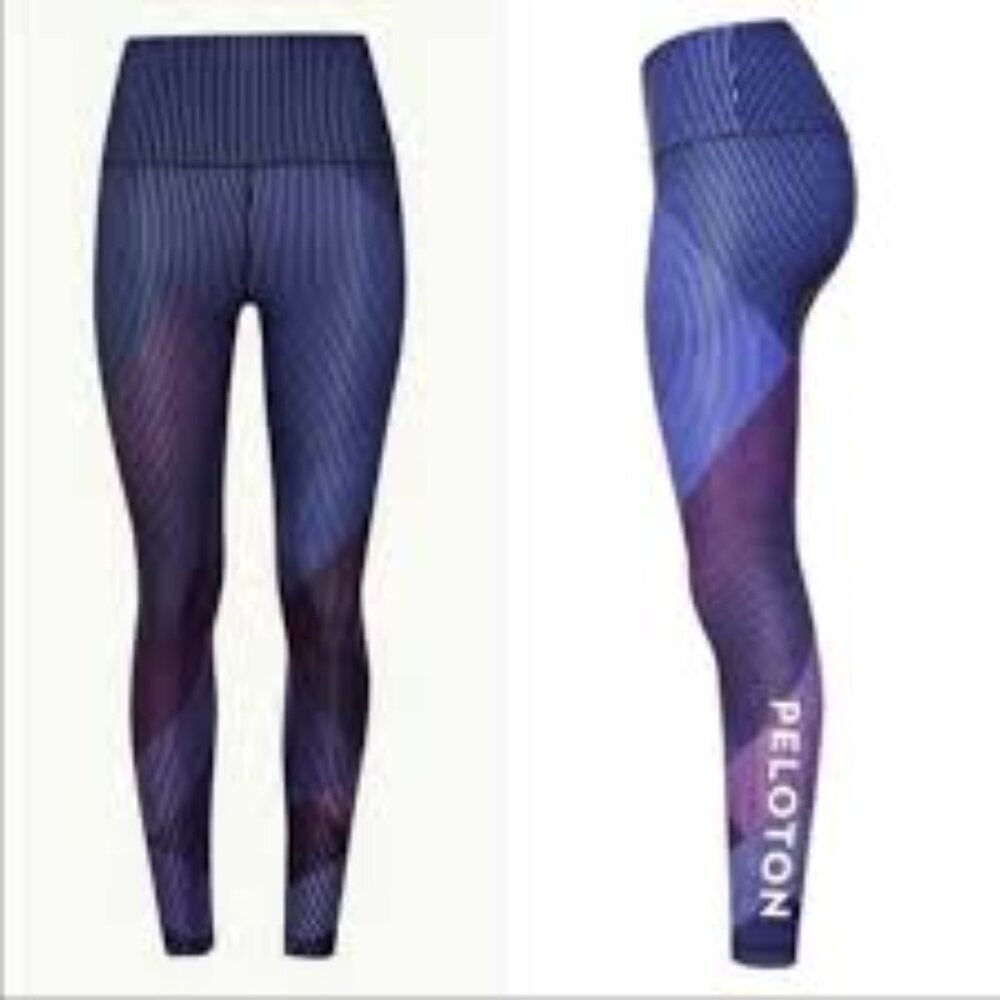 ✅ WITH Peloton Array Of Color Leggings Womens Medium XS Hi Rise Wear It To Heart